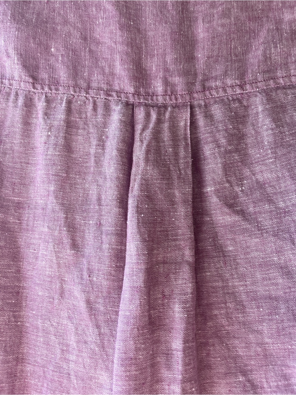 Tahari Sleeveless Linen Shift Dress in Lavender - Picture 6 of 9